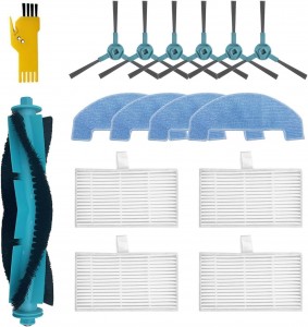 Accessories Kit Main Side Brush Filters Mop Cloths for Conga 2499 Ultra Home Advanced Ultra X-Treme Robot Vacuum Cleaner