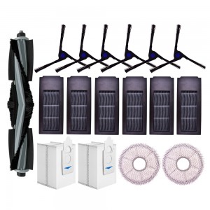 Deebot X2/X2pro/X2 Omni Maintenance Set Main Brush Side Brush Filter Dust Bag Mop for Ecovacs Vacuum Cleaner Parts Replacement