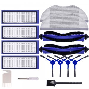 RoboVac L70 Hybrid Maintenance Set Roller Brush Side Brush Filter Mop Tool for Eufy Vacuum Cleaner Parts Replacement Usage