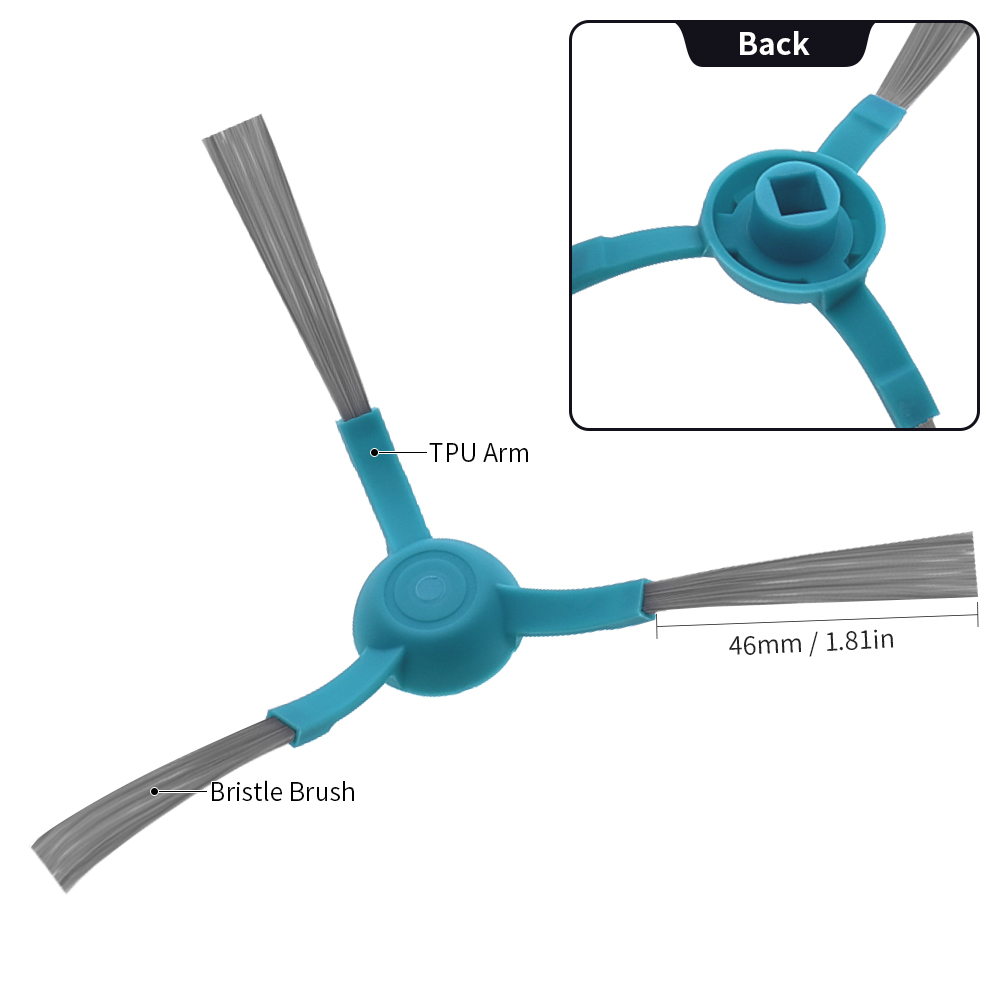 ZITFRI Accesorios de Recambios para Cecotec Conga 3490 3290 Robot