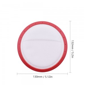 130mm Washable HEPA Filter for Midea C3-L148B C3-L143B VC14A1-VC VC16C3-VR Vacuum Cleaner Round HV Filter Cotton Filter Parts Accessories